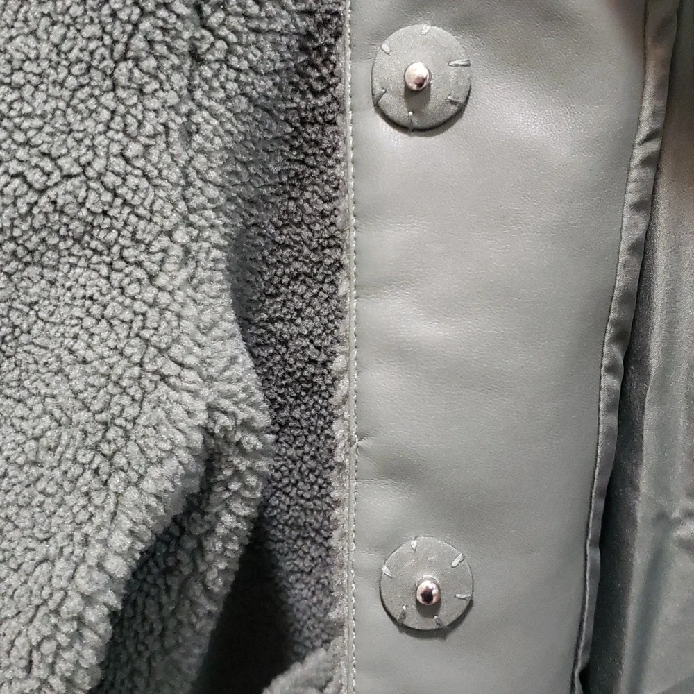 Rebecca Minkoff NWT "Harley" Oversized Snap-front Teddy Jacket, L - Picture 6 of 7